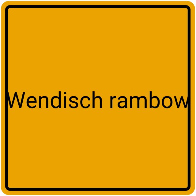 Meldebestätigung Wendisch Rambow
